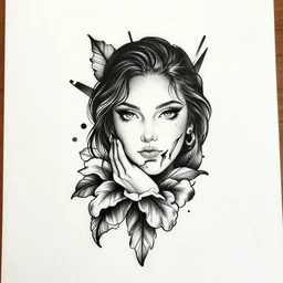 Tattoo Concept mad amazing Design Stencil