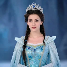 professional photograph of a real - life ice queen with ornate robes. extremely detailed. dslr. 8 0 0 mm. 8 k