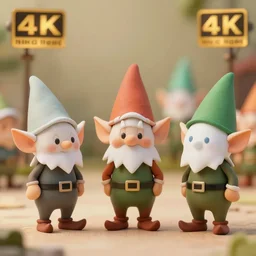 high quality presentation photo of cute machine elves, photography 4k, f1.8 anamorphic, bokeh, 4k, Canon, Nikon