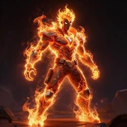 omen from valorant made of fire