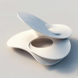 sculptural pleated curved roof planes lift and descend creating shade and architectural expression, dramatic form, 3 d top view axonometric, architecture, lightweight structures, isometric view, morning light