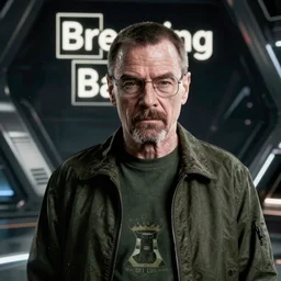 breaking bad in futuristic sci-fi world, 4k, realistic, dark
