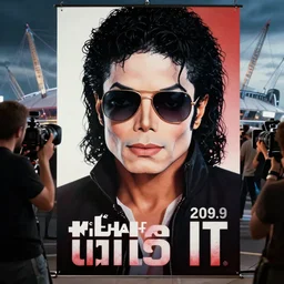 this is it concert poster 2 0 0 9 king of pop, michael jackson 2 0 0 9 shades style, promotional, o 2 arena, london uhd, sharp, ultra realistic face, 4 k, cinematic, marvel, render, behind the scenes, leaked, set photo, detailed, modern, real life, sighting, photo real