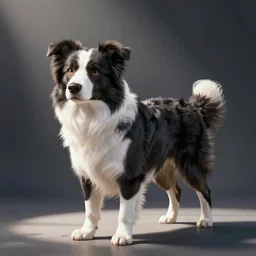 border collie in super smash bros style