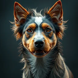 awesome cute mongrel dog portrait intricate artwork by tooth wu and wlop and beeple, greg rutkowski, beautiful, very coherent symmetrical artwork, cinematic, hyper realism, high detail, mutt, caramel, octane render, unreal engine, 8 k, vibrant colors, smooth gradients, high contrast, depth of field, aperture f 1. 2