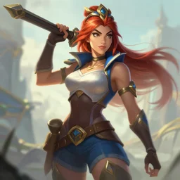 Cara Delavigne in League of Legends. Digital Art