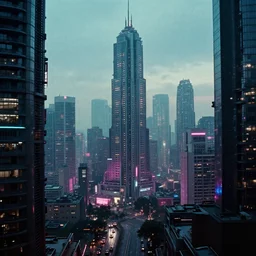 photo of 1 9 6 0, cyberpunk city dystopian
