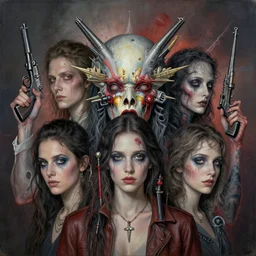 portrait, nightmare anomalies, guns n'roses by dariusz zawadzki, kenneth blom, mental alchemy, james jean, pablo amaringo, naudline pierre, contemporary art, hyper detailed