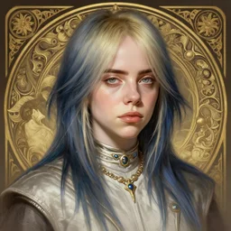 billie eilish as destiny 2 character, portrait, intricate, elegant, highly detailed, digital painting, artstation, concept art, wallpaper, smooth, sharp focus, illustration, art by artgerm and greg rutkowski and alphonse mucha
