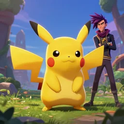 Pikachu scene in the style of Arcane and League of Legends, trending on artstation