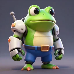 portrait character 🐸🤖, octane render, detailed, brawl stars, unreal engine 5, cinema 4 d cinematic, artstation, greg rutkowski, clash of clan, clash royal