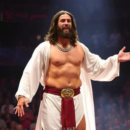 jesus as a contestant on american gladiators