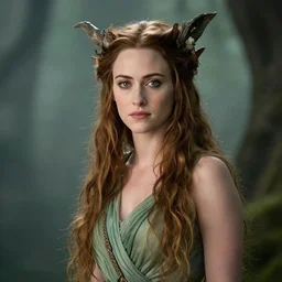winona ryder as a mythical hamadryad, studio lighting, hyperreal, soft focus