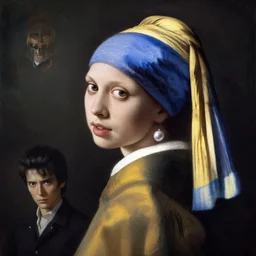 character portrait cyberpunk warhammer 4 0 k, natalie portman as the girl with the pearl earring character design, painting by gaston bussiere, katsuya terada, frank frazetta, tom of finland, trending on artstation