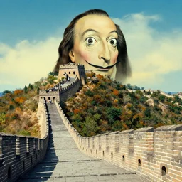 the Great Wall,Salvador Dali.