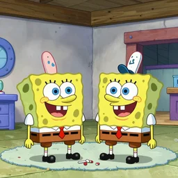 spongebob and patrick doing drugs in patricks house, digital art, artstation, amazing detail