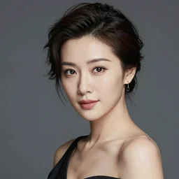 a portrait of an elegant lady, 2000s