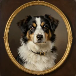 victorian portrait of a dog, masterpiece, 4 k, super detailed
