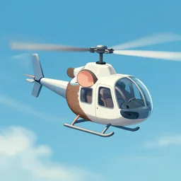 a mouse flying a helicopter