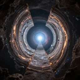 A portal between two universes, digital art, detailed, amazing!!