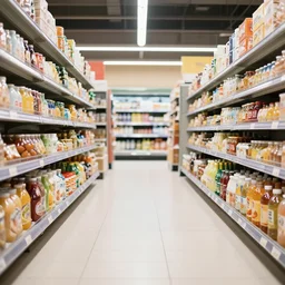 inside a supermarket