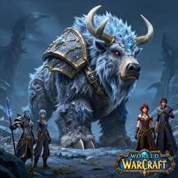 mount epic armored frostboar screenshot world of warcraft mounts worldboss borberland comics by jesper ejsing art and by feng zhu, by rhads, makoto shinkai and lois van baarle, ilya kuvshinov, rossdraws global light 3 d rtx hdr