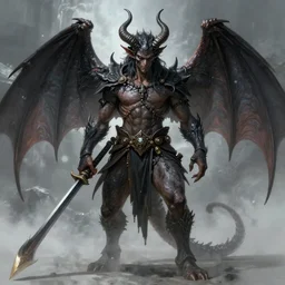 creature who is half human and half demon 8k