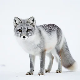 arctic fox on white background