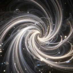 swirling elven light streaks and ornate flowing light streams and smooth particle effects, apophysis, unreal engine