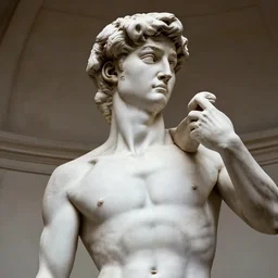 Ron Jeremy as the David Statue