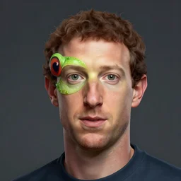 mark zuckerberg Half lizard face , digital art , trending on artstation , matte painting , Hyperdetailed , CGSociety