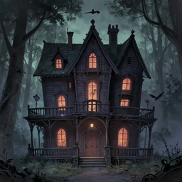The Haunted House on the Hill by Hikari Shimoda.