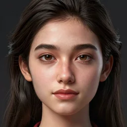 closeup headshot of the person who is a half Lebanese and half Mexican, 3D render by Philippe Druillet