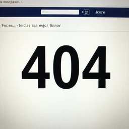 a 404 error page