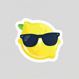 lemon with sunglasses logo