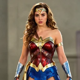 film still of chloe grace moretz as wonder woman, 4 k