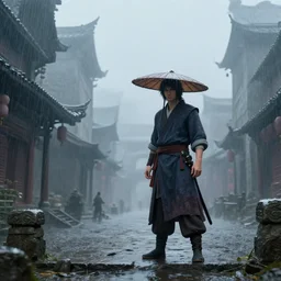 rainy, foggy, ancient city, avatar the last airbender, cgsociety, octane render, trending on artstation, artstationHD, artstationHQ, unreal engine, 4k, 8k