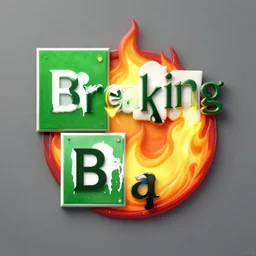 breaking bad los polos hermanos logo on fire, 4 k, high detail, unreal engine 5