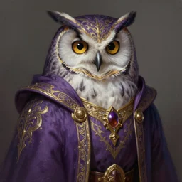 a detailed portrait of an owl wizard dressed with an enchanted robe, by greg rutkowski victo ngai, digital art, realistic painting, very detailed, fantasy, character design, dnd, trending on artstation