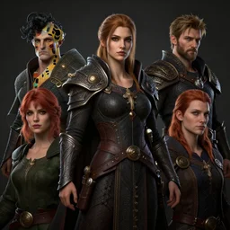 dungeons and dragons character portraits, au naturel, hyper detailed, digital art, trending in artstation, cinematic lighting, studio quality, smooth render, unreal engine 5 rendered, octane rendered, art style by klimt and nixeu and ian sprigger and wlop and krenz cushart.