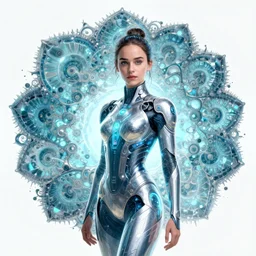 fractals!!, emilia clarke water, hybrids, tech wear, scifi, glowing lights!! intricate elegant, highly detailed, digital painting, artstation, concept art, smooth, sharp focus, thin glowing wires, illustration, art by artgerm and greg rutkowski and alphonse mucha, singularity!!!