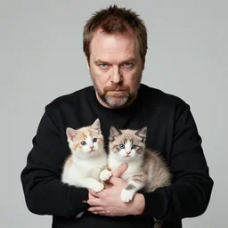 trent reznor covered in kittens
