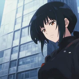 a high definition close up screenshot from the cyberpunk anime anime anime film ; a building facade with advertisements, digital painting by ( makoto shinkai ), moebius moebius, surrealism, trending on artstation