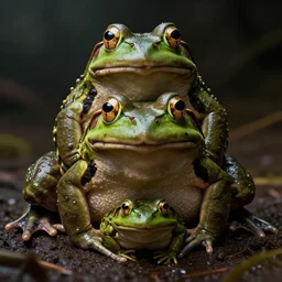 hyperrealistic image of bullfrog, by thomas eakes & xiang duan & mike judge, perfect symmetry, dim volumetric lighting, photorealistic, 8 k octane beautifully detailed render, post - processing, extremely hyper - detailed, intricate, epic composition, lifelike attributes, cinematic lighting, masterpiece, trending on artstation, very very detailed, stunning,