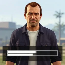 Louis de Funès GTA V loading screen, no text