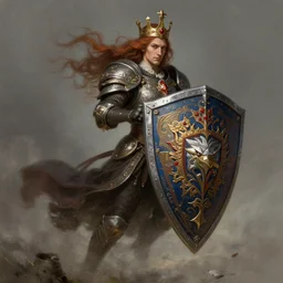 spinning king of fantastical shield gracious fall, windy, d & d, fantasy, portrait, highly detailed, digital painting, trending on artstation, concept art, sharp focus, illustration, art by artgerm and kenneth noland and greg rutkowski and magali villeneuve