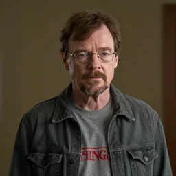 Walter White in stranger things 4K quality super realistic