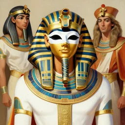 magician, wearing mask, character design, ancient egypt, colorful, painting by gaston bussiere, craig mullins, j. c. leyendecker, tom of finland