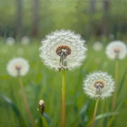 dandelion forest, high quality painting, trending on artstation