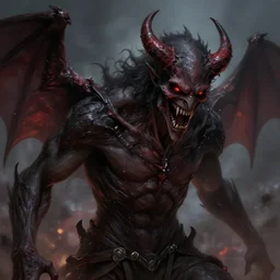 the demon of hatred, digital painting, highly detailed, concept art, trending on artstation, epic composition, sharp focus, flawless render, masterpiece, volumetric lighting, realistic